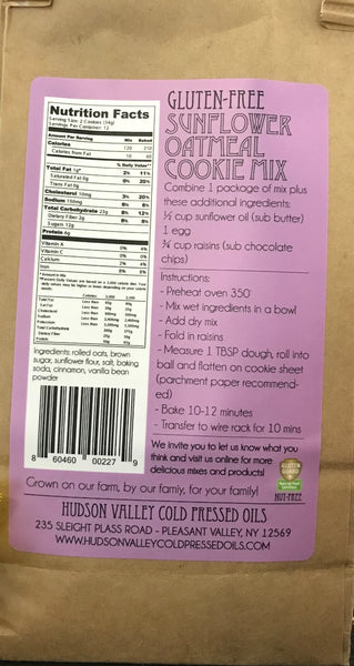 Gluten-Free Sunflower Oatmeal Cookie Mix